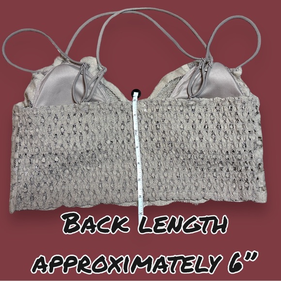 🎉HP🎉 NWOT ZENANA Crotchet Double Strap Bralette in Taupe. Size 2X - Picture 9 of 15